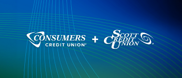 CCU and SCU link to blog post Consumers Credit Union and Scott Credit Union Announce Intent to Combine, Creating Greater Value for Members and Communities